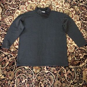Vintage Classic Black and Gray Turtleneck top L 955 originals